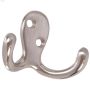 Satin Nickel Double Clothes Hook