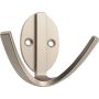 Satin Nickel Ornamental Double Robe Hook