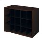 24.13\" x 11.63\" Laminated wood 15-Cube Organizer