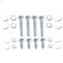 White Steel Rod & Shelf Bracket Hardware