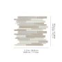 2"x6" Natural Blend Element Random Strip Mosaic 10pc/10 SFBx