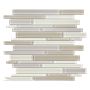 2"x6" Natural Blend Element Random Strip Mosaic 10pc/10 SFBx