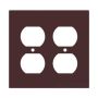Thermoset (2) Duplex Receptacle Wall Plate
