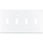 Thermoset (4) Toggle Switch Wall Plate