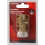 Verrou cylindrique, fini zinc et dichromate jaune 2"