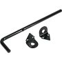 1/2" x 12" Black Cane Bolt
