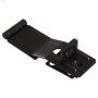 3-1\/2\" Black Swivel Staples Safety Hasp