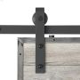 1\/4\" x 1-9\/16\" x 96\" Sand Black Sliding Door Rail System