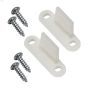 3\/4\" White Sliding Closet Door Guide