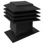 12\" x 19-1\/2\" x 9\" Steel Sloped Roof Ventilator