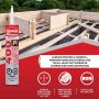 Adhésif pour sous-plancher et terrasse beige PL® 400® 825 ml