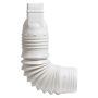 9\" x 3\" x 4\" White Vinyl Downspout Adapter
