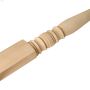 1-1\/2\" x 3\" x 42\" Hemlock Turned Half Newel Post
