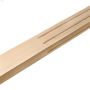 1-1\/2\" x 3\" x 41\" Hemlock Square Fluted Half Newel Post