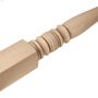 2-7\/8\" x 2-7\/8\" x 42\" Oak Turned Newel Post