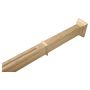 1-7/16" x 2-7/8" x 49" Oak Half Newel Post