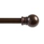 48 - 84\" Chocolate Fiona Single Adjustable Curtain Rod