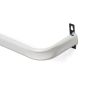 84 - 120" White Single Heavy Duty Adjustable Curtain Rod