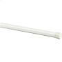 48 - 84\" White Hansen Spring Tension Adjustable Curtain Rod