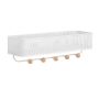 3-1\/2\" White Estique Over-The-Door 5 Hook Organiser