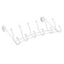 516.5 mm White Double 6 Hook Rack