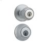 Elements Series\u2122 Yukon Satin Chrome Combo Knob