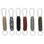 Dark Multicolor Paracord Carabiner Key Chain