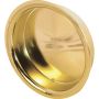 2\" x 5\/16\" Brass Plated Sliding Closet Door Pull Handle
