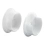 1-3\/8\" x 2-3\/16\" x 3\/4\" White Pole Socket