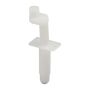 3\/8\" White Bi-Fold Door Top Pivot
