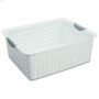 Ultra\u2122 White Plastic L Basket