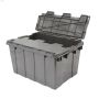 45 L Gray Commercial Flip-Top Storage Tote