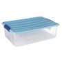 30 L Clear & Blue Plastic Storage Box