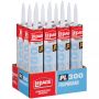PL 300 295 mL Paper Cartridge Tan Foam Board Adhesive