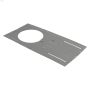 Galvanized Steel 6\" Round Pre-Mounting Plate