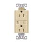 Ivory GFCI Receptacle 15A 2P\/3W