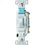 White Heavy Duty AC Quiet Toggle Switch 15A 120\/277V