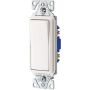 White AC Quiet Decorator Switch 15A 120/277V 1P-10/Pack