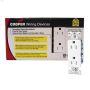 White Decorator Duplex Receptacle 15A 2P\/3W