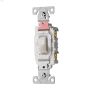 White AC Quiet Toggle Switch 20A 120\/277V