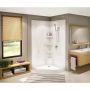 Equinox II White Acrylic 3-Piece Shower