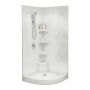 White Acrylic 3-Piece Equinox I Shower