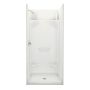 Essence SH-3636 White Fiberglass 4-Piece Alcove Shower