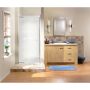 27.5 - 29-1/2" x 69" Chrome Mistelite Pivot Shower Door