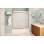 51 - 55" x 57" Chrome Mistelite 2-Panel Sliding Tub Door