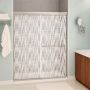43 - 47" x 71" Chrome Effervescence Sliding Shower Door