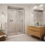 56-1/2 - 59" x 78-3/4" Chrome Clear Sliding Shower Door