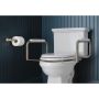 1" x 23-1/4" White Anodized Aluminum Toilet Safety Bar