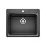 Silgranit Vision 1 25" x 20-3/4" Anthracite Kitchen Sink