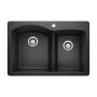 Silgranit Diamond 33" x 22" Anthracite Kitchen Sink